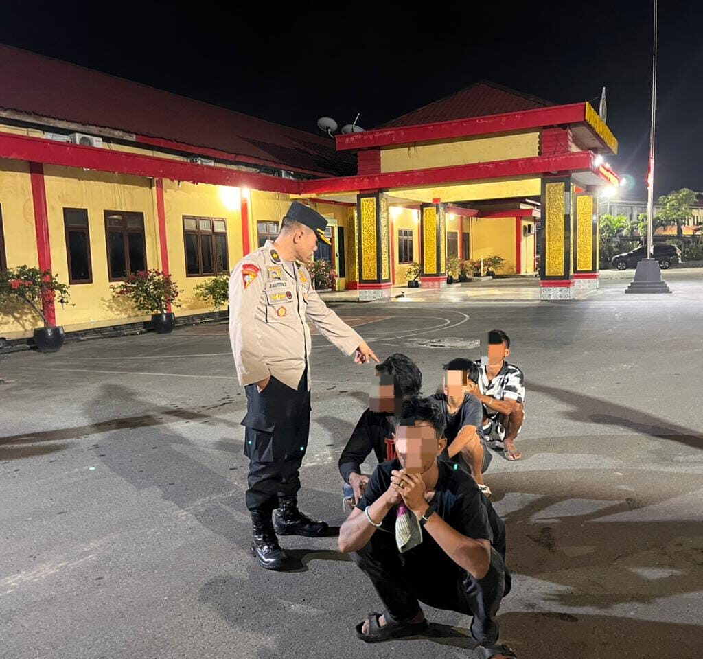 Patroli KRYD Belawan Sikat Premanisme hingga Tawuran, 4 Pelaku Pungli Viral Sicanang Ditangkap