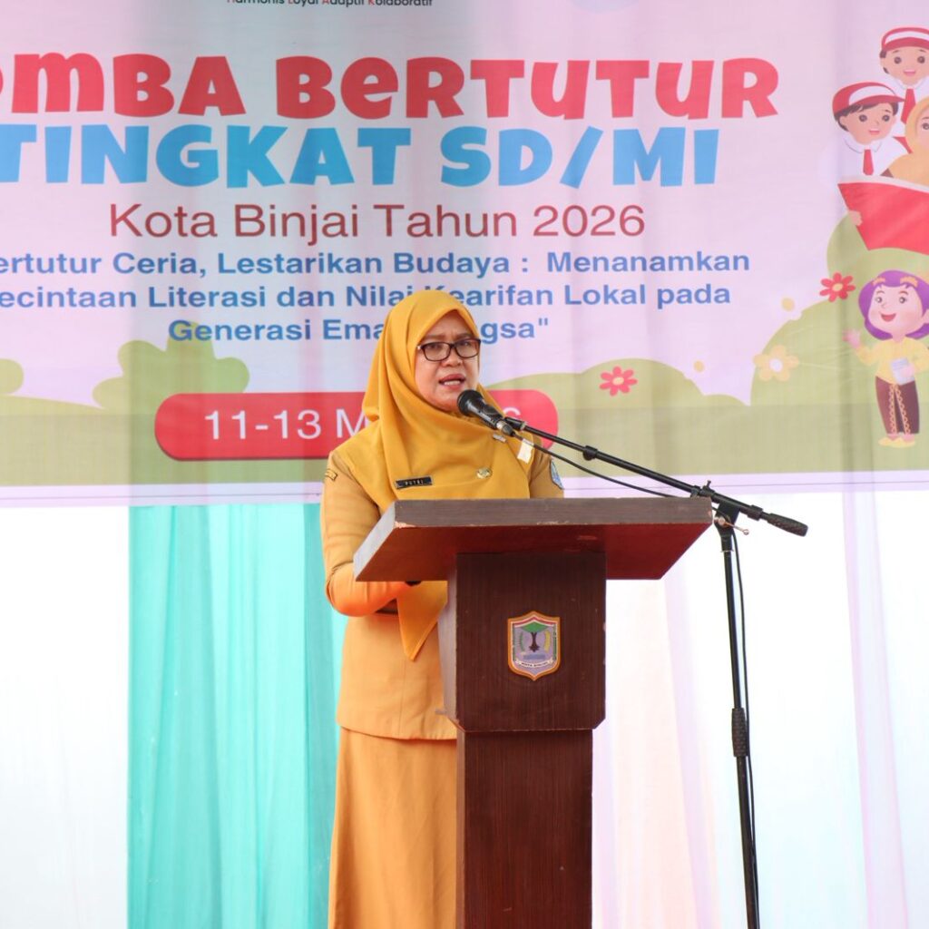 50 Siswa SD/MI Ikuti Lomba Kecintaan Bertutur di Binjai