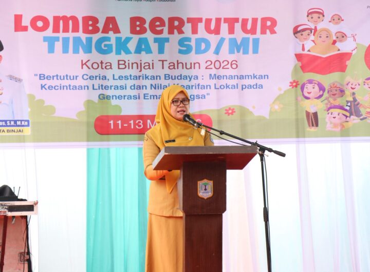 50 Siswa SD/MI Ikuti Lomba Kecintaan Bertutur di Binjai