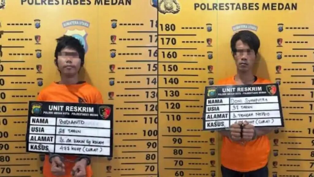 Ini Dua Residivis Pencuri Barang Mes Polda Aceh