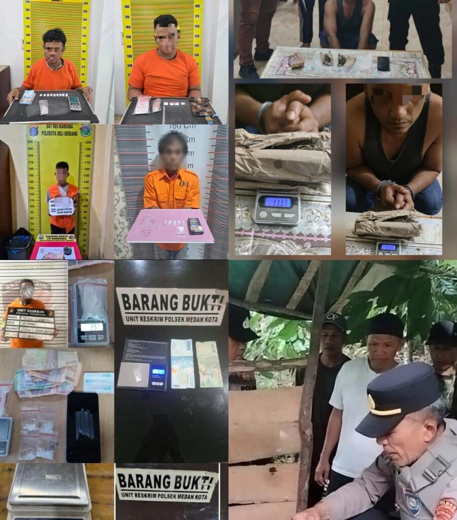 1 Hari Saja, Polda Sumut Ungkap 23 Kasus Narkoba dan Amankan 26 Tersangka
