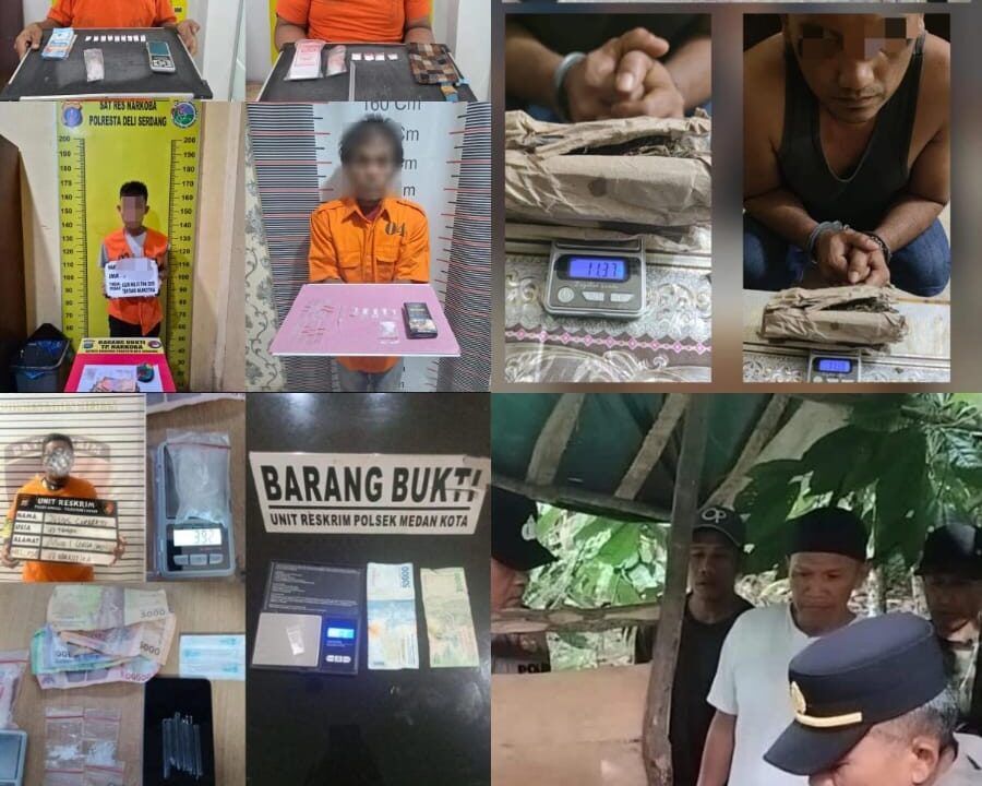 1 Hari Saja, Polda Sumut Ungkap 23 Kasus Narkoba dan Amankan 26 Tersangka