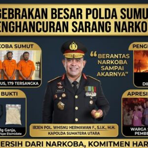 Dalam 72 Jam, Polda Sumut Gempur Sarang Narkoba: 134 Kasus Terbongkar, 26 Barak Dimusnahkan