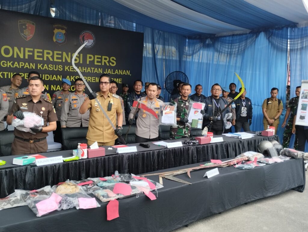 21 Pelaku Kejahatan Ditembak, Polrestabes Medan Ungkap 143 Kasus dalam Dua Pekan