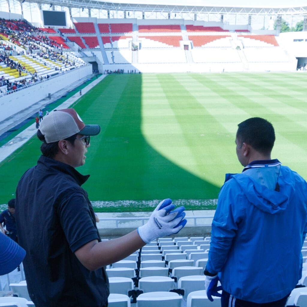 Rico Waas, Kapolrestabes, dan Dandim Kompak Siapkan Stadion Teladan Medan Sambut AFF U-19
