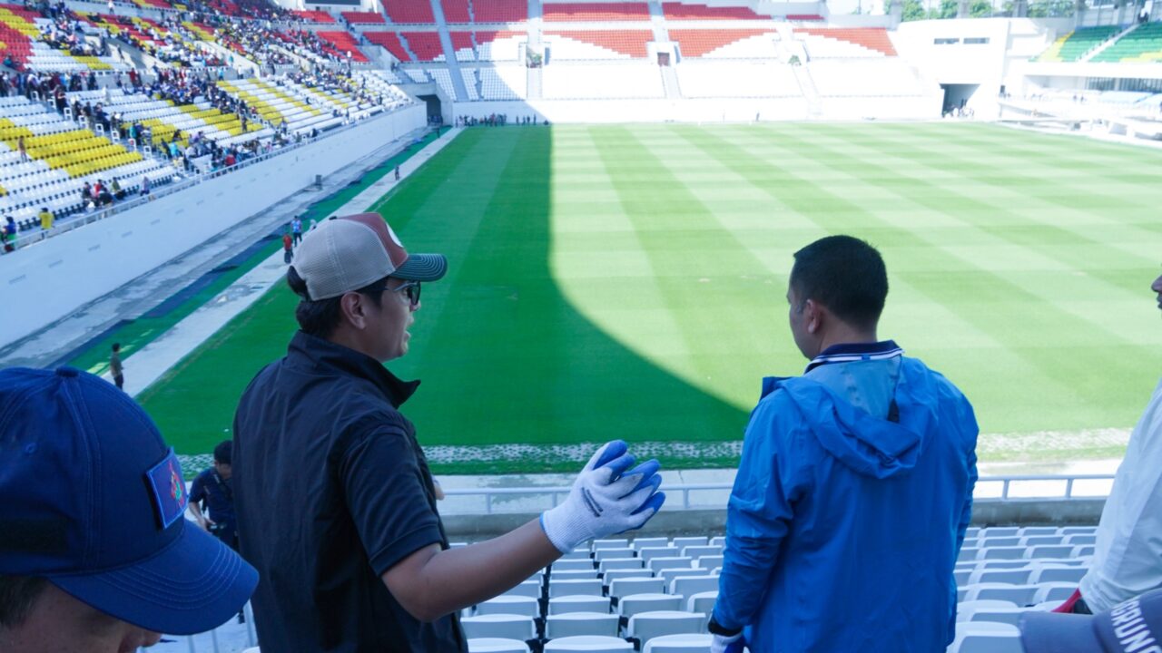 Rico Waas, Kapolrestabes, dan Dandim Kompak Siapkan Stadion Teladan Medan Sambut AFF U-19