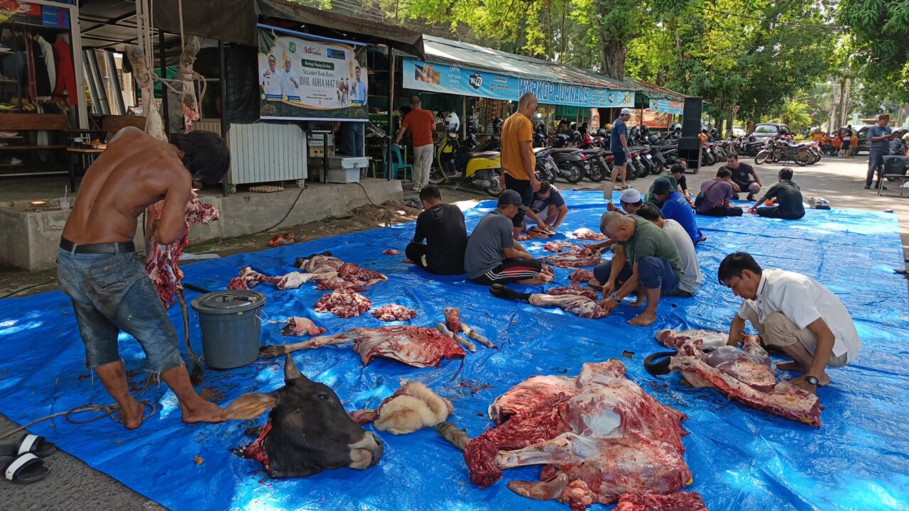 Forum Jurnalis Medan Sembelih 4 Hewan Kurban, Merawat Kebersamaan dan Pererat Tali Silaturahmi