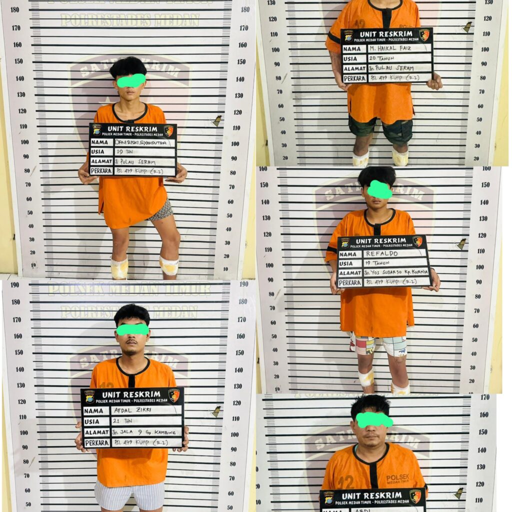Polsek Medan Timur Tembak Begal dan Penadah Motor Curian
