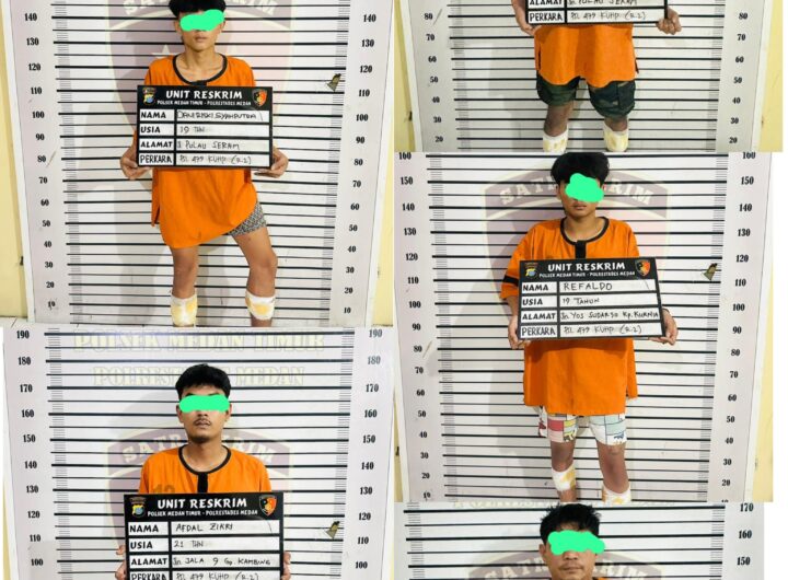 Polsek Medan Timur Tembak Begal dan Penadah Motor Curian