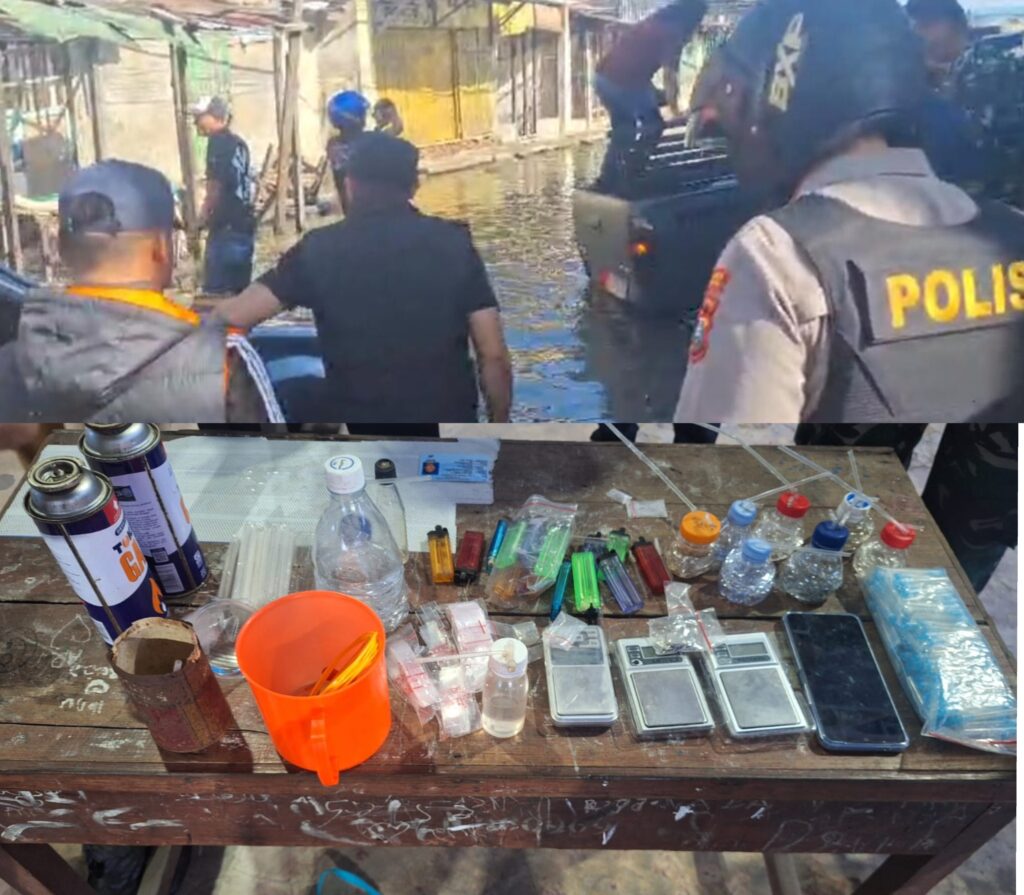 Bubarkan Tawuran di Belawan, Polisi Temukan Sarang Diduga Narkoba dan Amankan Pria Positif Sabu