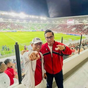 Saksikan Kemenangan 3-0 Timnas U19, Kekompakan Rico Waas–Zakiyuddin Curi Perhatian di Stadion Utama Sumut