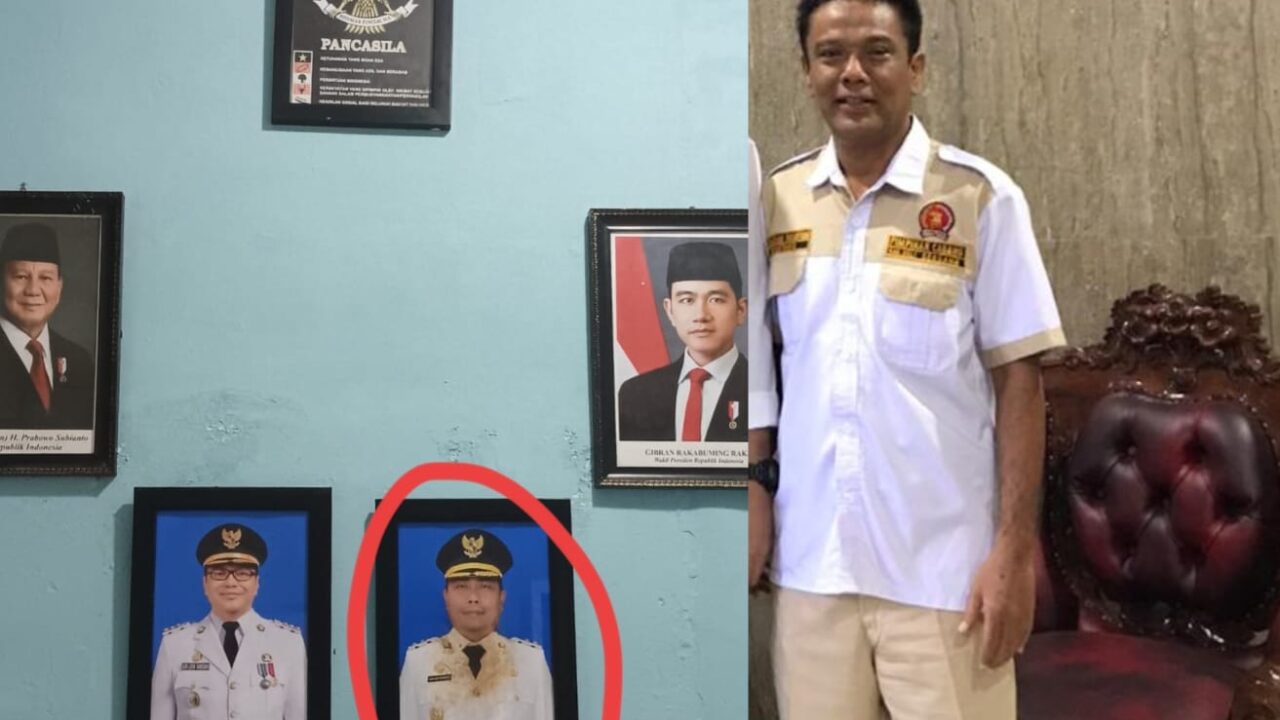 Foto Wakil Bupati Deli Serdang Rusak dan Kotor di Kantor Camat Sunggal, Gerindra Merasa Tersinggung
