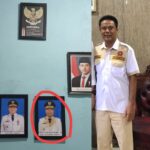 Foto Wakil Bupati Deli Serdang Rusak dan Kotor di Kantor Camat Sunggal, Gerindra Merasa Tersinggung