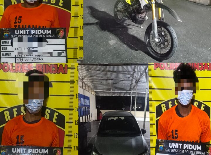 Tim Cobra Polres Binjai Bekuk Tiga Pelaku Begal yang Resahkan Warga Sei Bingai