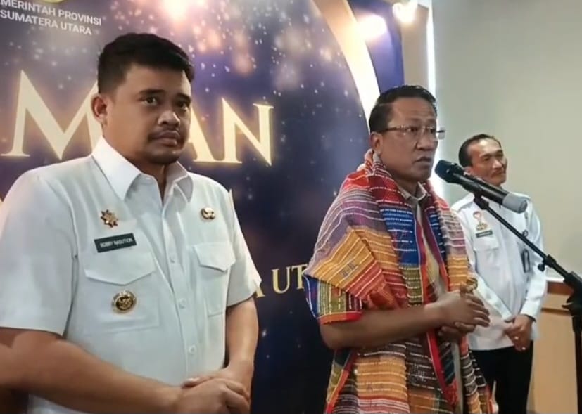 Menkum Supratman Resmikan 6.110 Posbakum di Sumut, Bobby Nasution: Penyelesaian Kasus Tertentu Lewat JC