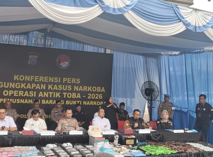 Kasus Narkoba di Medan Melonjak 117 Persen, Polrestabes Sita 231 Kg Sabu