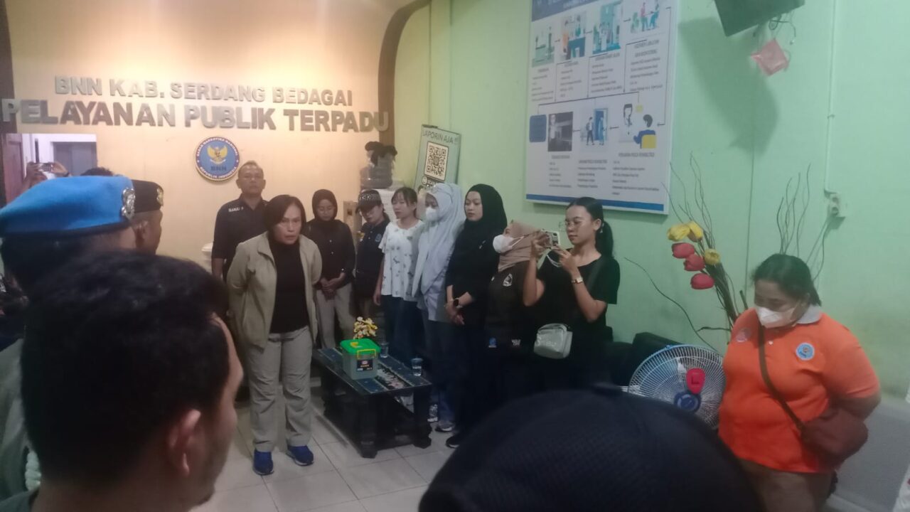 BNNK Sergai Razia THM, 7 Pengunjung Positif Narkotika