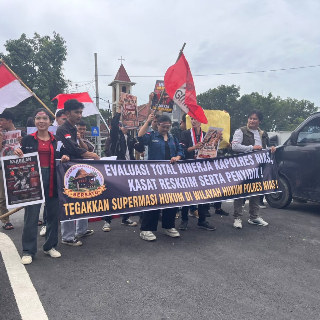 Demo di Mapolda Sumut, Warga Minta Kapolres Nias Dicopot