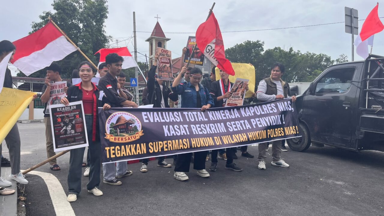 Demo di Mapolda Sumut, Warga Minta Kapolres Nias Dicopot