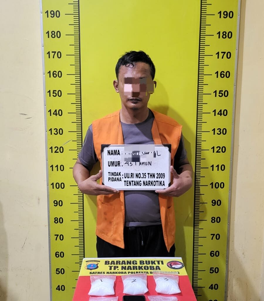 Polresta Deli Serdang Ringkus Pemilik 500 Gram Sabu di Sampali