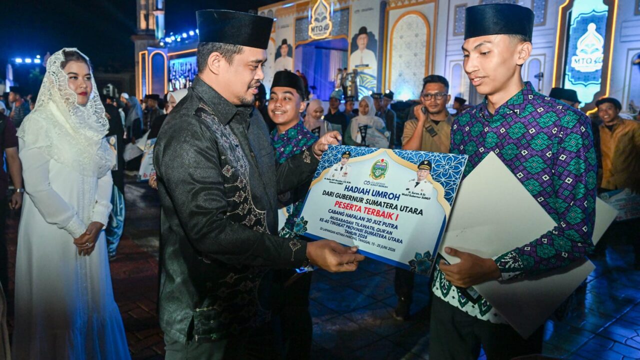Tutup MTQ ke-40 Sumut, Bobby Nasution Tekankan Implementasi Nilai Alquran dalam Kehidupan