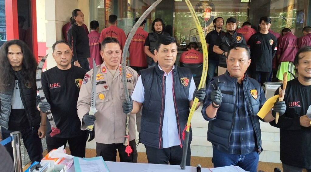 Puluhan Kali Beraksi, Jatanras Polda Sumut Tembak Lima Tersangka Curanmor Antarprovinsi