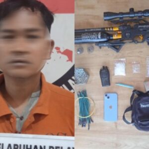 Polres Belawan Sita Senjata dan Panah dari Bandar Sabu di Bagan Deli
