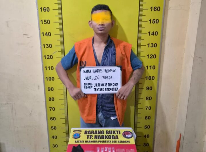 Berbekal Informasi Warga, Polisi Ringkus Pengedar 16 Paket Sabu di Jantung Kota Lubuk Pakam