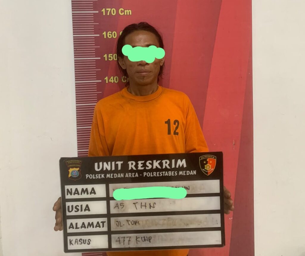 Polsek Medan Area Amankan Spesialis Pembobol Rumah Kosong