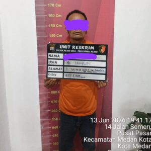 Polsek Medan Area Tangkap Maling 2 Ban Truk di Gudang Antomi