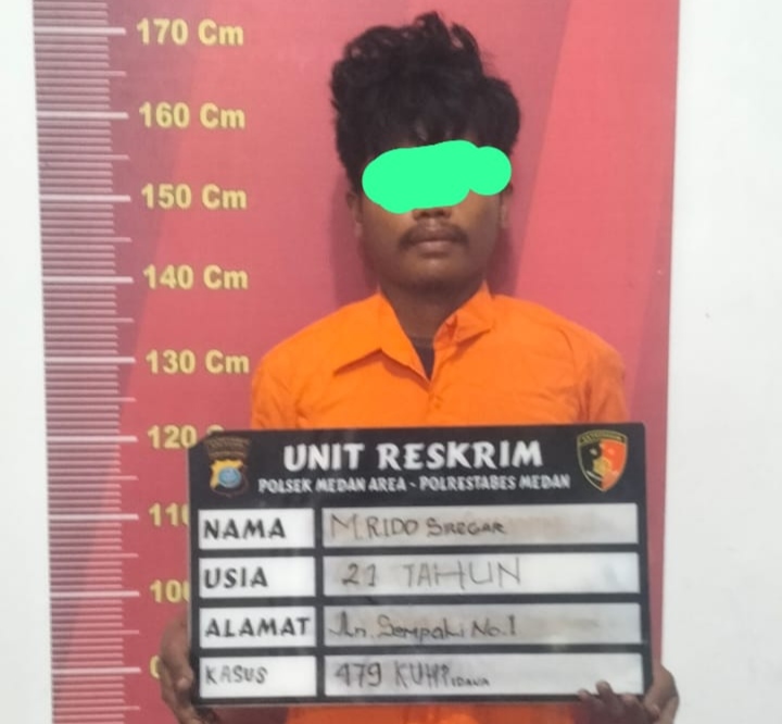 Polsek Medan Area Tangkap Pembegal Wanita Bermotor, Dihadang Menggunakan Besi Tajam