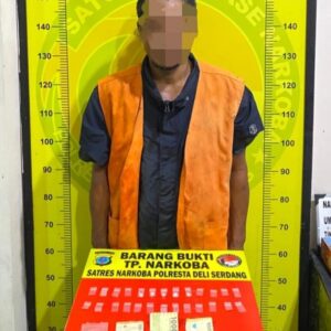 Polresta Deli Serdang Ringkus Pengedar Narkoba di Desa Sena
