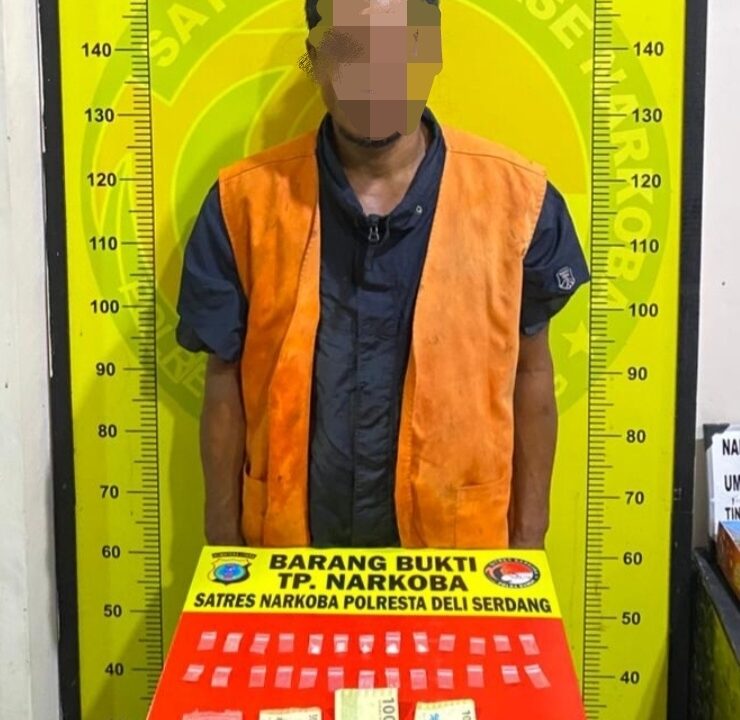 Polresta Deli Serdang Ringkus Pengedar Narkoba di Desa Sena