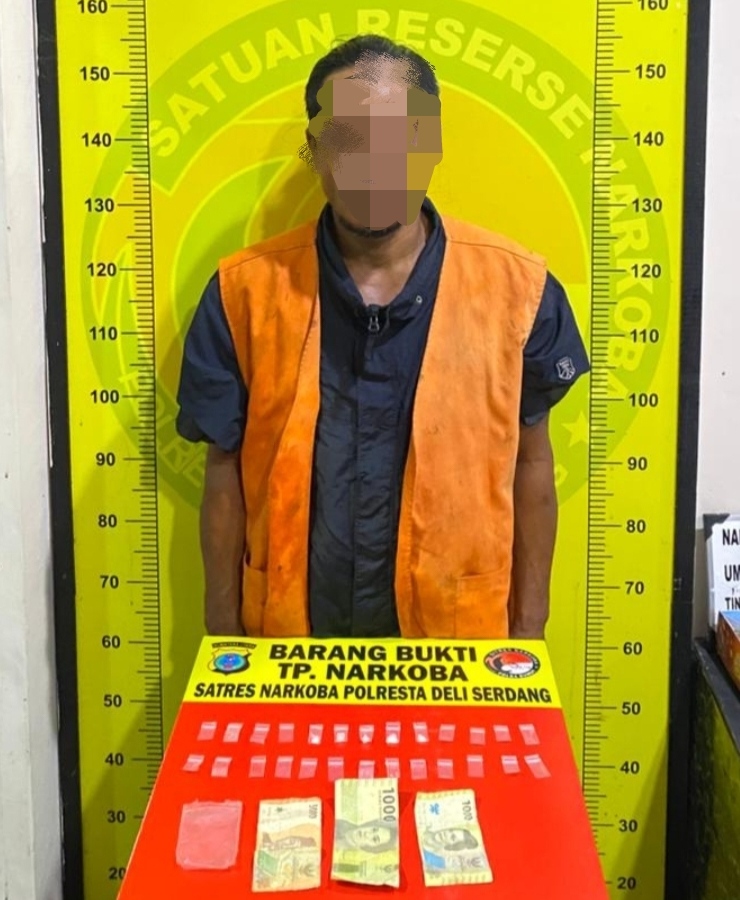 Polresta Deli Serdang Ringkus Pengedar Narkoba di Desa Sena