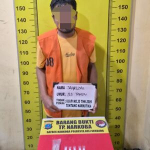 Polresta Deli Serdang Tangkap Pengedar Sabu Pantai Labu