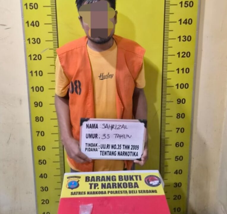 Polresta Deli Serdang Tangkap Pengedar Sabu Pantai Labu