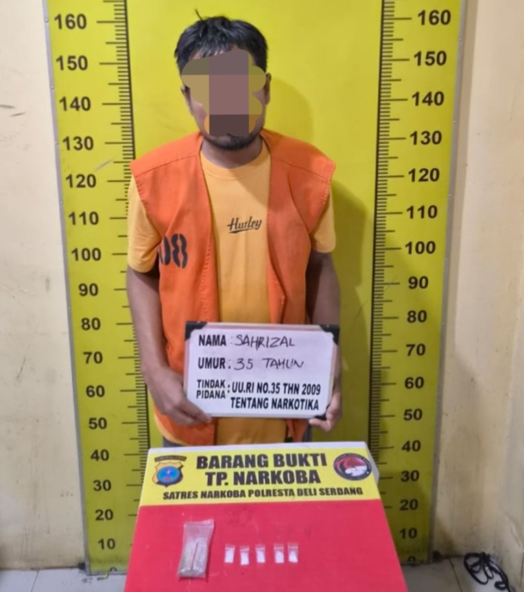 Polresta Deli Serdang Tangkap Pengedar Sabu Pantai Labu