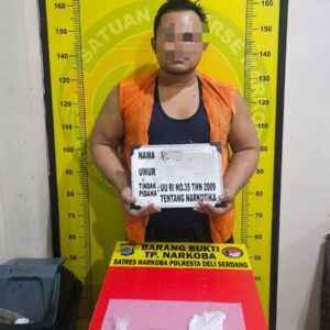 Polresta Deli Serdang Tangkap Pengedar Sabu Kerap Transaksi di Biru-biru