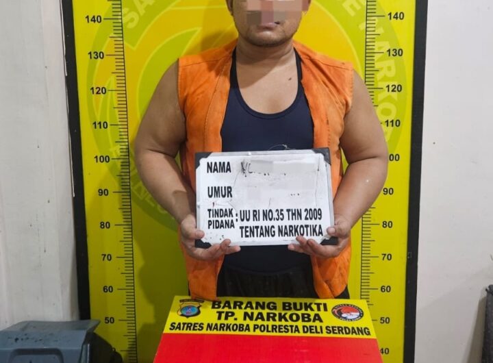 Polresta Deli Serdang Tangkap Pengedar Sabu Kerap Transaksi di Biru-biru