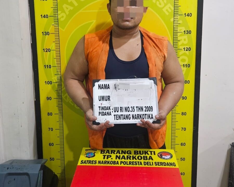 Polresta Deli Serdang Tangkap Pengedar Sabu Kerap Transaksi di Biru-biru
