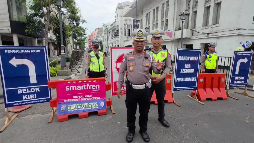 Ada Karnaval di Lapangan Merdeka Sebagian Jalan di Medan Ditutup