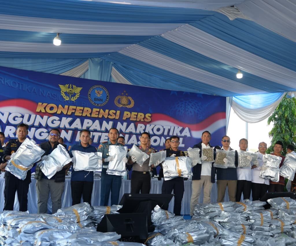 BNN Gagalkan Penyelundupan 3,37 Ton Ganja, Bisa Diolah Jadi 2,2 Juta Cartridge Vape THC