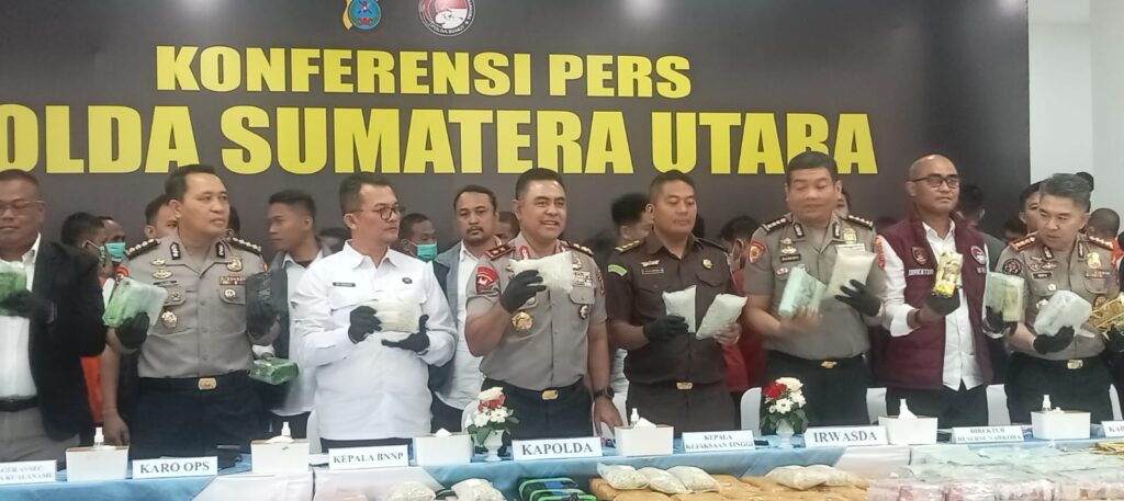 Januari-Juli 2026, Polda Sumut Sita 5,3 Ton Narkotika, Ungkap 3.865 Kasus