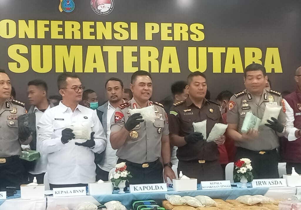 Januari-Juli 2026, Polda Sumut Sita 5,3 Ton Narkotika, Ungkap 3.865 Kasus