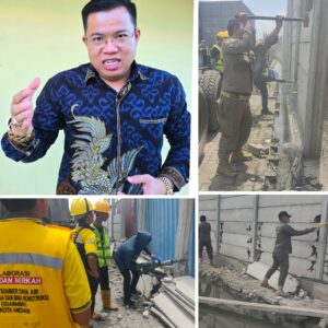 Perjuangan Pengacara Dr. Darmawan Yusuf untuk PT Belawan Indah Berbuah Hasil, Pemko Medan Rubuhkan Tembok PT SBP