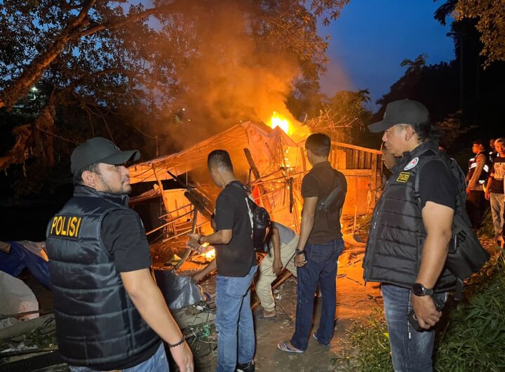 Barak Narkoba di Kelambir V Bongkar dan Dibakar, 1 Pengedar Ditangkap