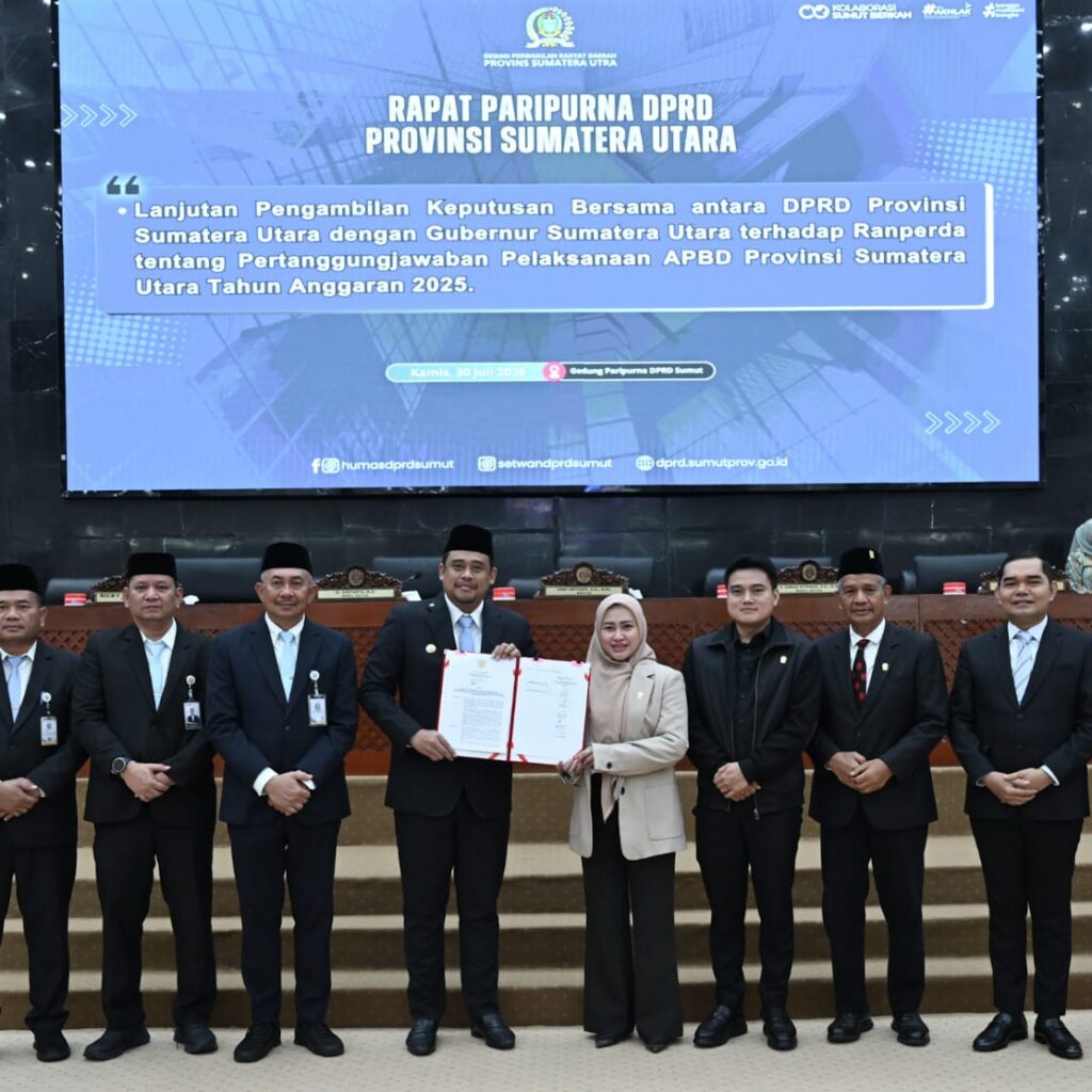 Bobby Nasution dan DPRD Sumut Sepakati Ranperda Pertanggungjawaban APBD 2025