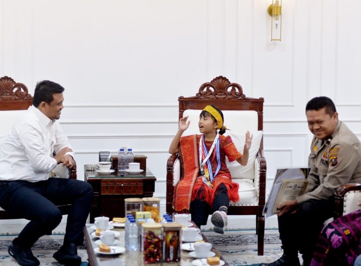 Caroline Nababan Siswi SD Peraih Emas Olimpiade Asia, Ini Hadiah dari Gubernur Sumut