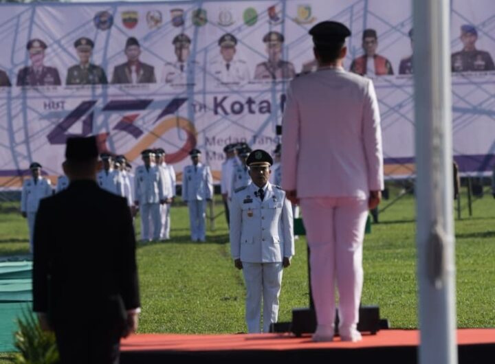 Camat Medan Johor Sukses Jadi Komandan Upacara Hari Jadi ke-436 Kota Medan