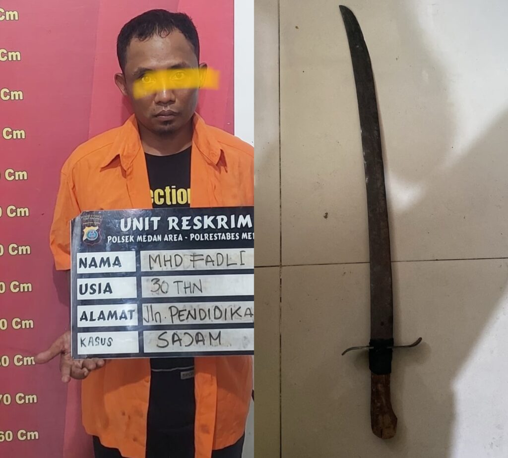 Sok Jagoan Bawa Samurai, Pria Pengendara Motor Diamankan Patroli Polisi